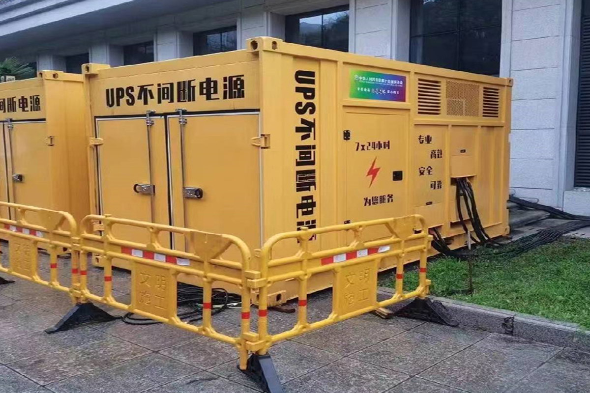 嘉兴发电机租赁施工现场