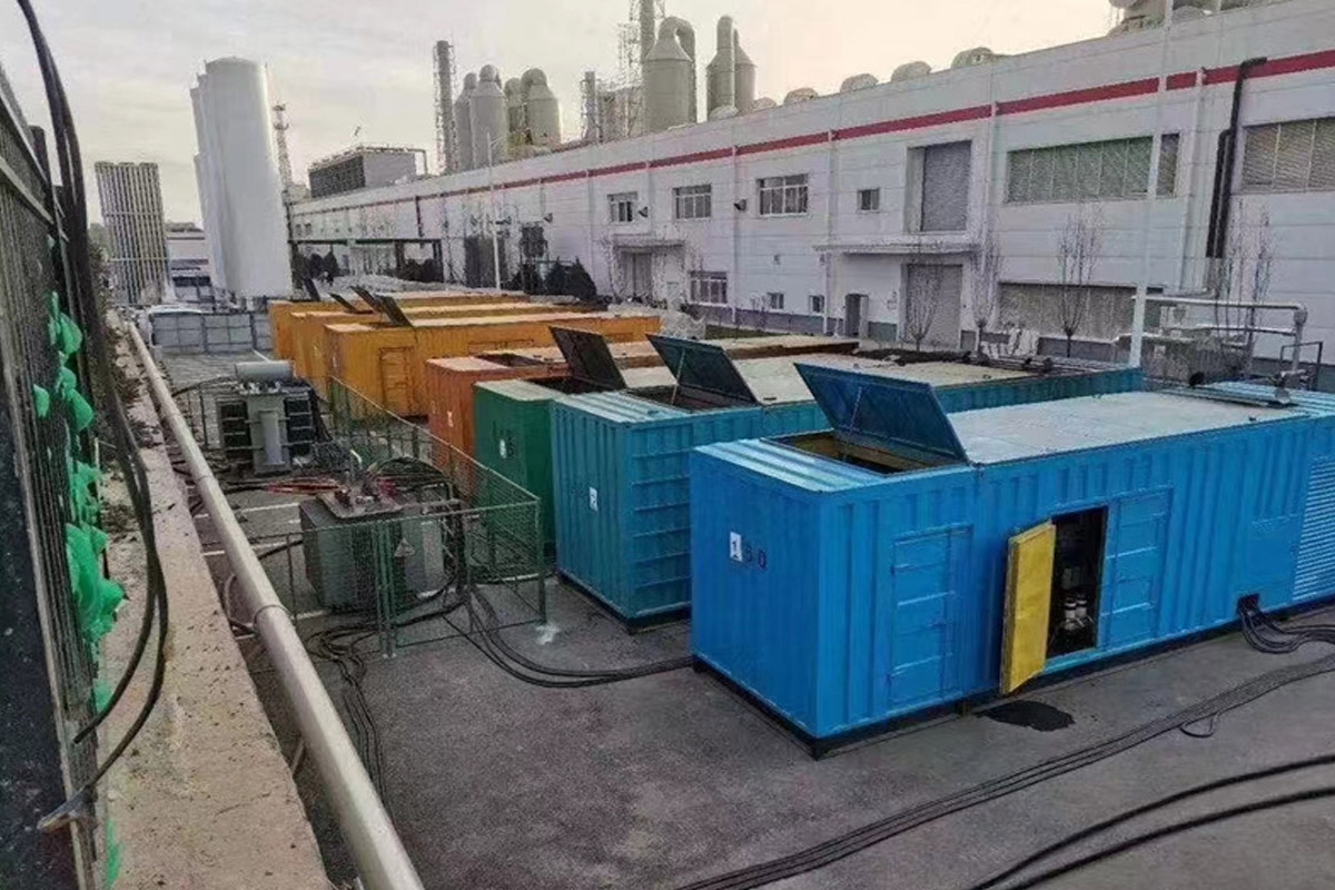 嘉兴发电机租赁施工现场